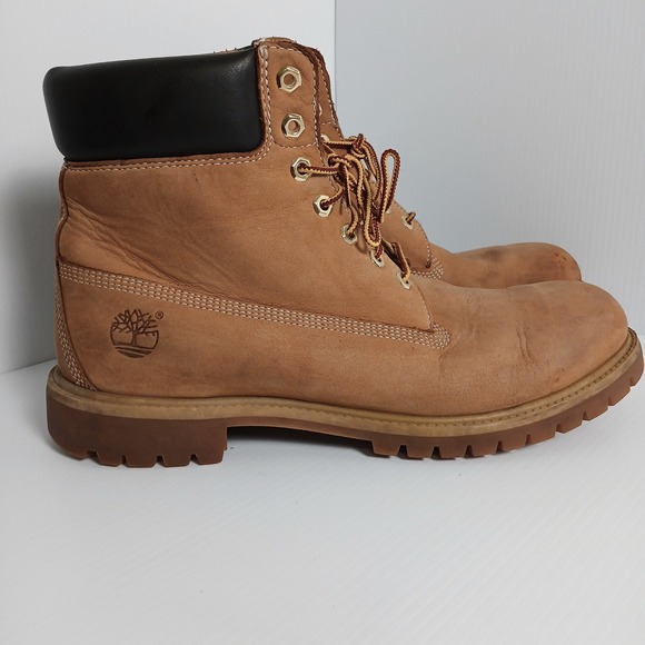 Timberland Classic 6in Waterproof Boots Leather Lace Up Men US 13 - Picture 4 of 12